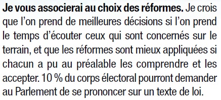 Extrait du programme presidentiel 2007 de NS